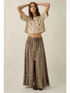 Plaid Maxi Skirt